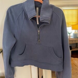 lululemon athletica Blue Scuba Half-Zip Sweatshirt
